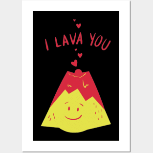 I lava you funny Valentine day design Posters and Art